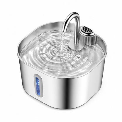 Fontaine à eau Noä inox 2,2 L pour chat